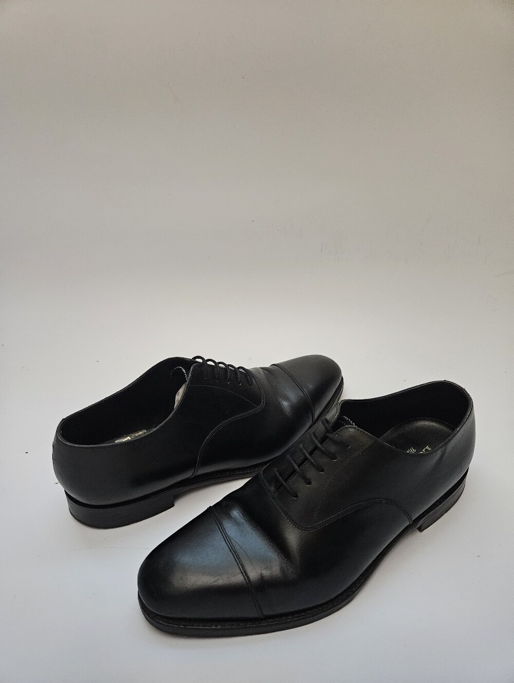 Loake 1880 Aldwych Black Leather Cap Toe Oxfords Capital Last Men's UK 10/US11